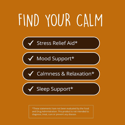 Happy Healthy Hippie Be Grounded Stress Relief Supplement + Lavender, 60 Ct