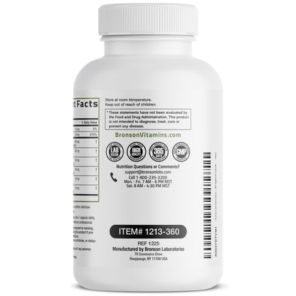Bronson Liver Detox Advanced Detox & Cleansing Formula 60 Capsules - Liver Health Support with Milk Thistle, Dandelion Extract, Turmeric, Artichoke Leaf & Beet Root, Non-GMO, Soy-Free