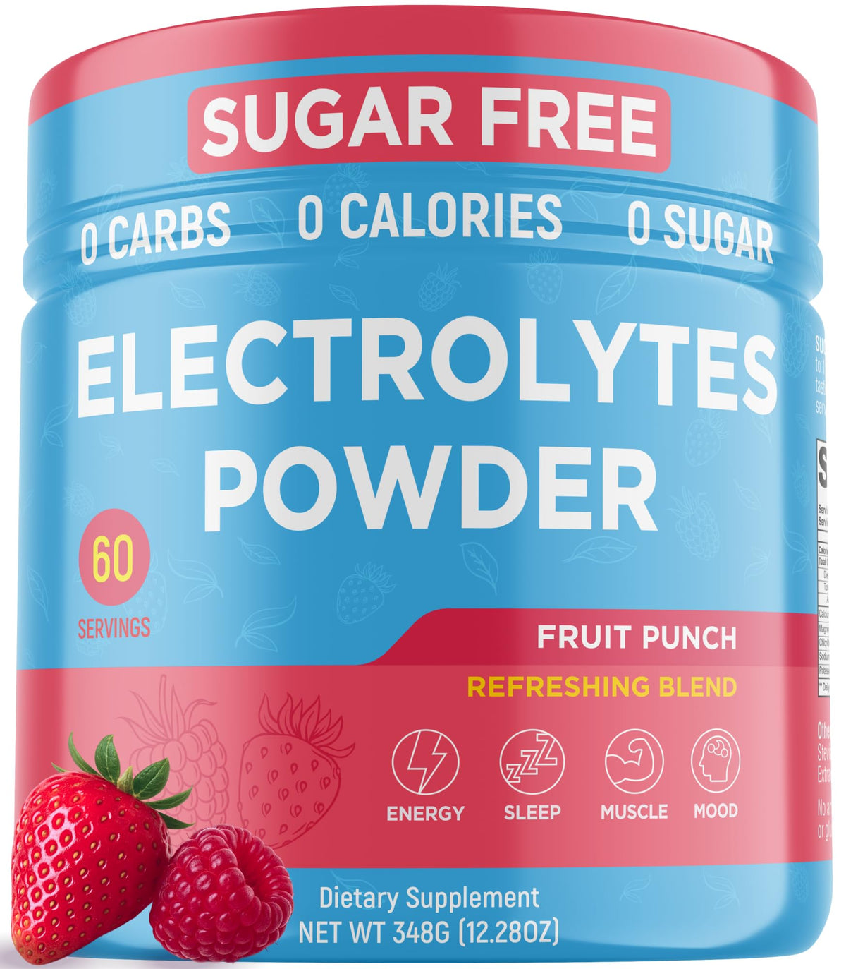 Keto Vitals Keto Electrolytes Powder - Keto-Friendly Electrolytes with Potassium, Magnesium, Sodium, Calcium - Electrolytes Sugar Free - Supplement Energy Drink Mix