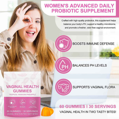 Vital Vaginal Probiotics Source Feminine Gummies,Premium Feminine Balance Gummies,Probiotic Gummies for Prenatal & Postnatal Women - Probiotics for Digestion, pH Balance, Gut Health, Immune Support