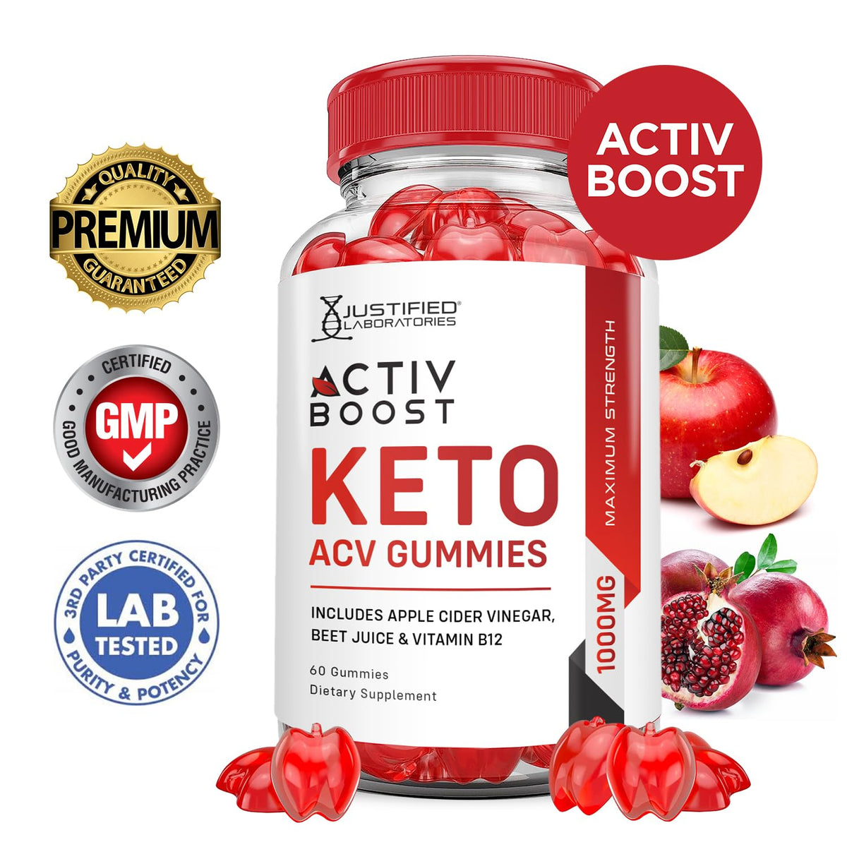 (10 Pack) Activboost Keto ACV Gummies Advanced Formula 1000MG Active Boost Keto