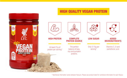 LFC Vegan Protein Powder Banana Caramel Flavour 680g 100% Vegan Protein Powder 21g High Protein