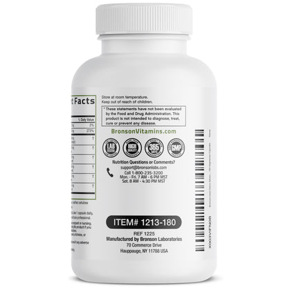 Bronson Liver Detox Advanced Detox & Cleansing Formula 60 Capsules - Liver Health Support with Milk Thistle, Dandelion Extract, Turmeric, Artichoke Leaf & Beet Root, Non-GMO, Soy-Free