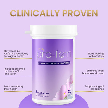 HPD Rx Pro-Fem #1 Vaginal Health Probiotic - Vaginal Probiotics