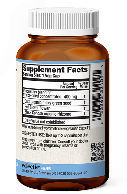 Eclectic Institute Raw Fresh Freeze-Dried Menopause Support - 45 CT (400 mg)