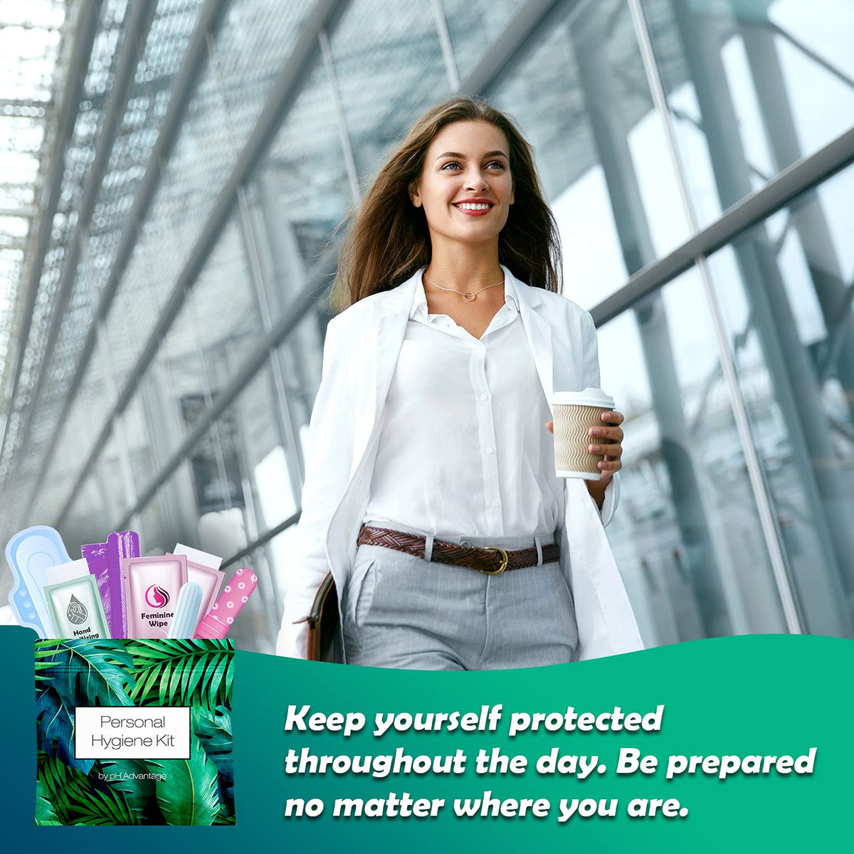 Menstrual Kit All-in-One - Convenience on The Go - Single Period Kit Pack for Travelling, Tweens