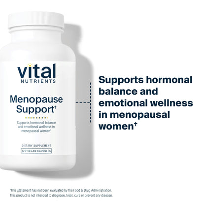Vital Nutrients Menopause Support - Vegan Supplement for Women - Herbal Complex