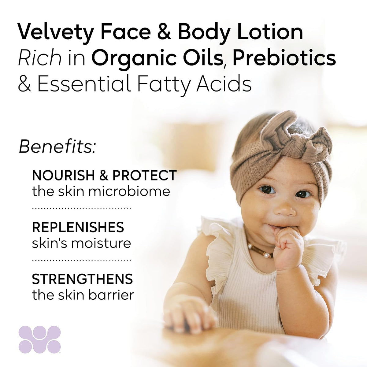 BioGaia Soothing Face & Body Lotion - Scandinavian Babies & Kids Skincare - Certified Microbiome-Friendly - Organic Oils & Omega Fatty Acids