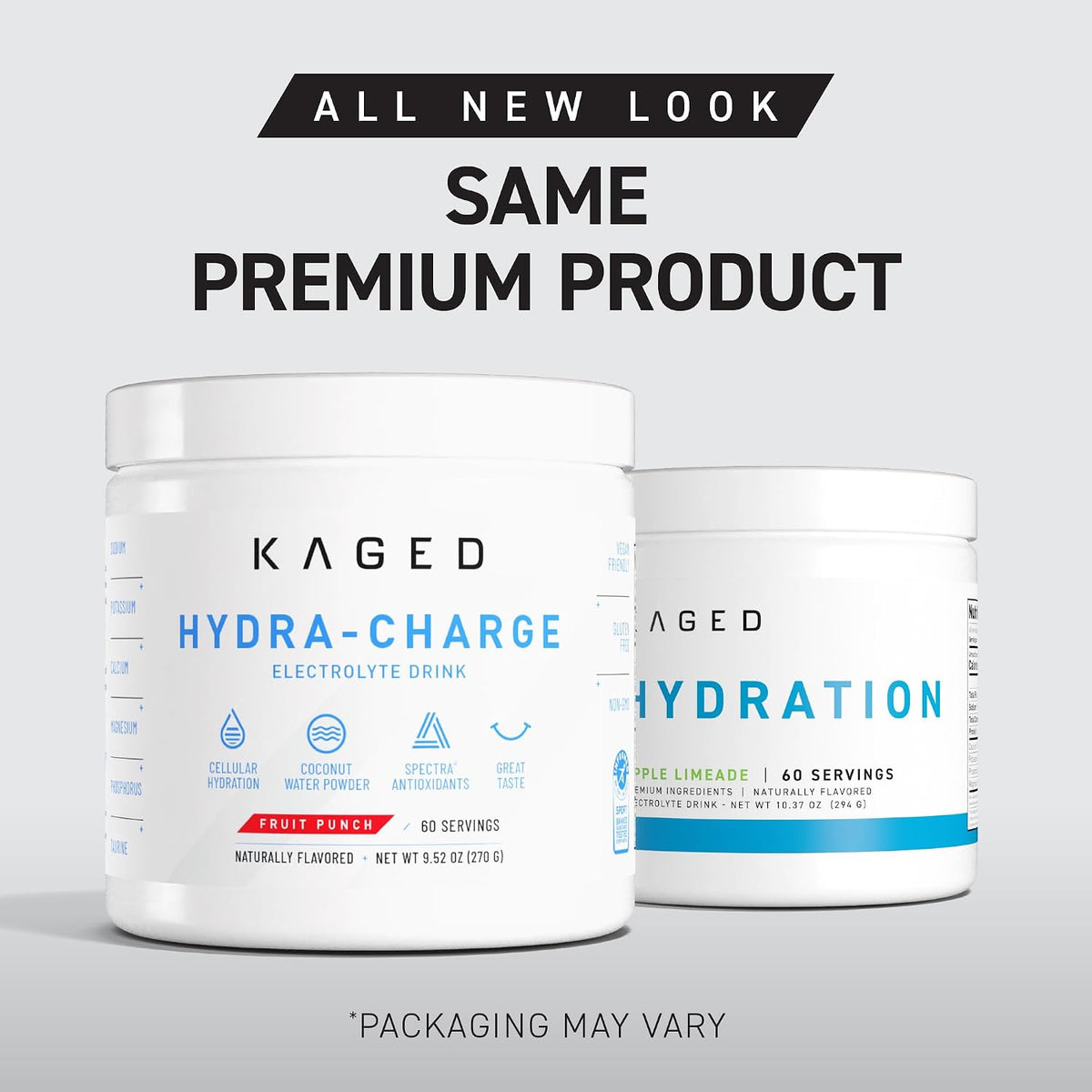 Kaged Sugar Free Hydration - 5 Key Electrolytes - Coconut Water - Tastes Amazing - 60 Servings
