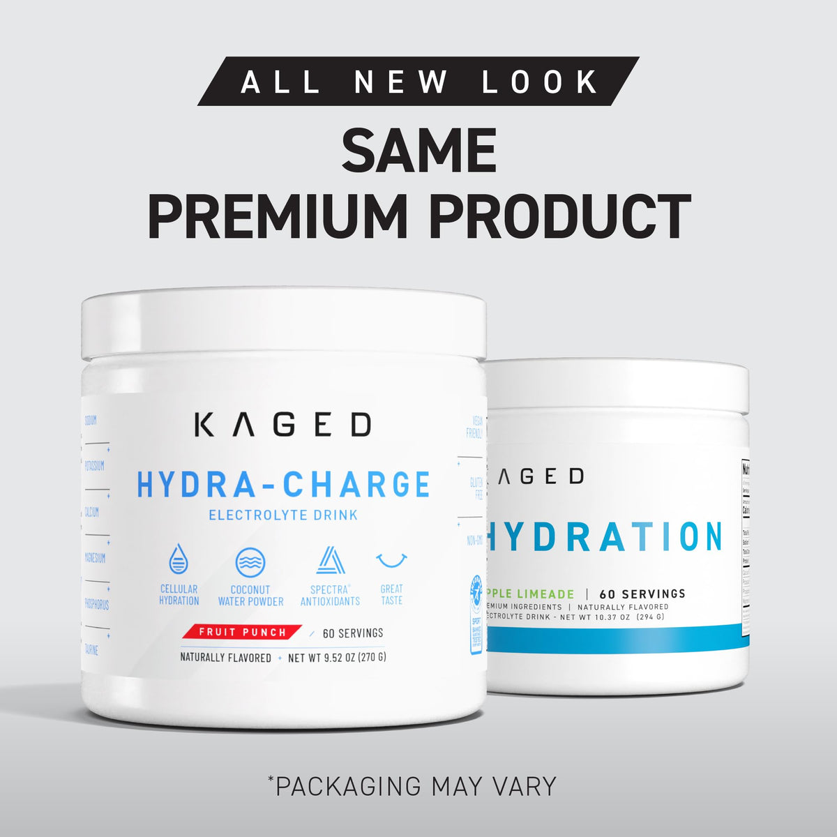 Kaged Sugar Free Hydration - 5 Key Electrolytes - Coconut Water - Tastes Amazing - 60 Servings