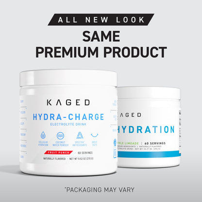 Kaged Sugar Free Hydration - 5 Key Electrolytes - Coconut Water - Tastes Amazing - 60 Servings