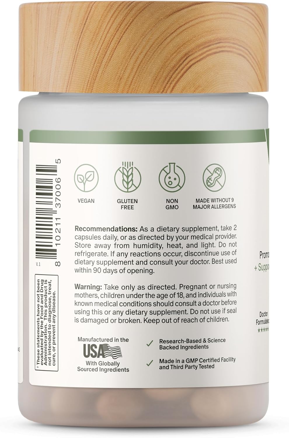 Snap Supplements Thyroid Health, Selenium, Zinc, L-Tyrosine, 60 Capsules - Thyroid Support Supplement for Women & Men, Botanicals for Metabolism, Energy & Endocrine Balance, Iodine-Free, Vegan