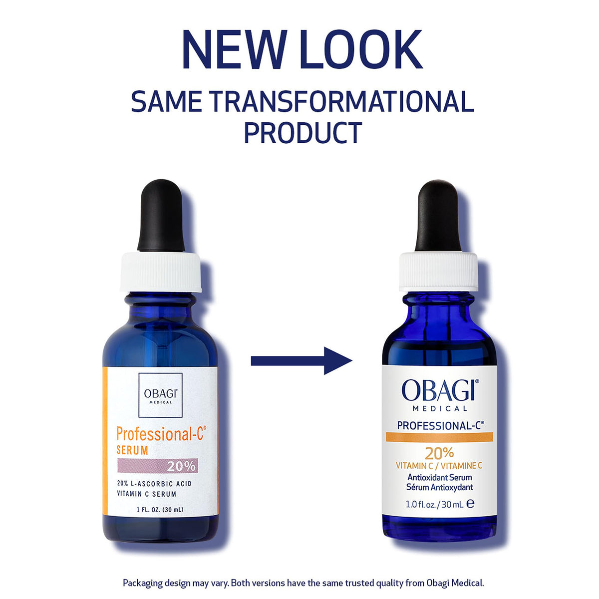 Obagi Professional-C 20% Vitamin C Serum & Hydrate Facial Moisturizer Bundle - Brightens Skin Tone