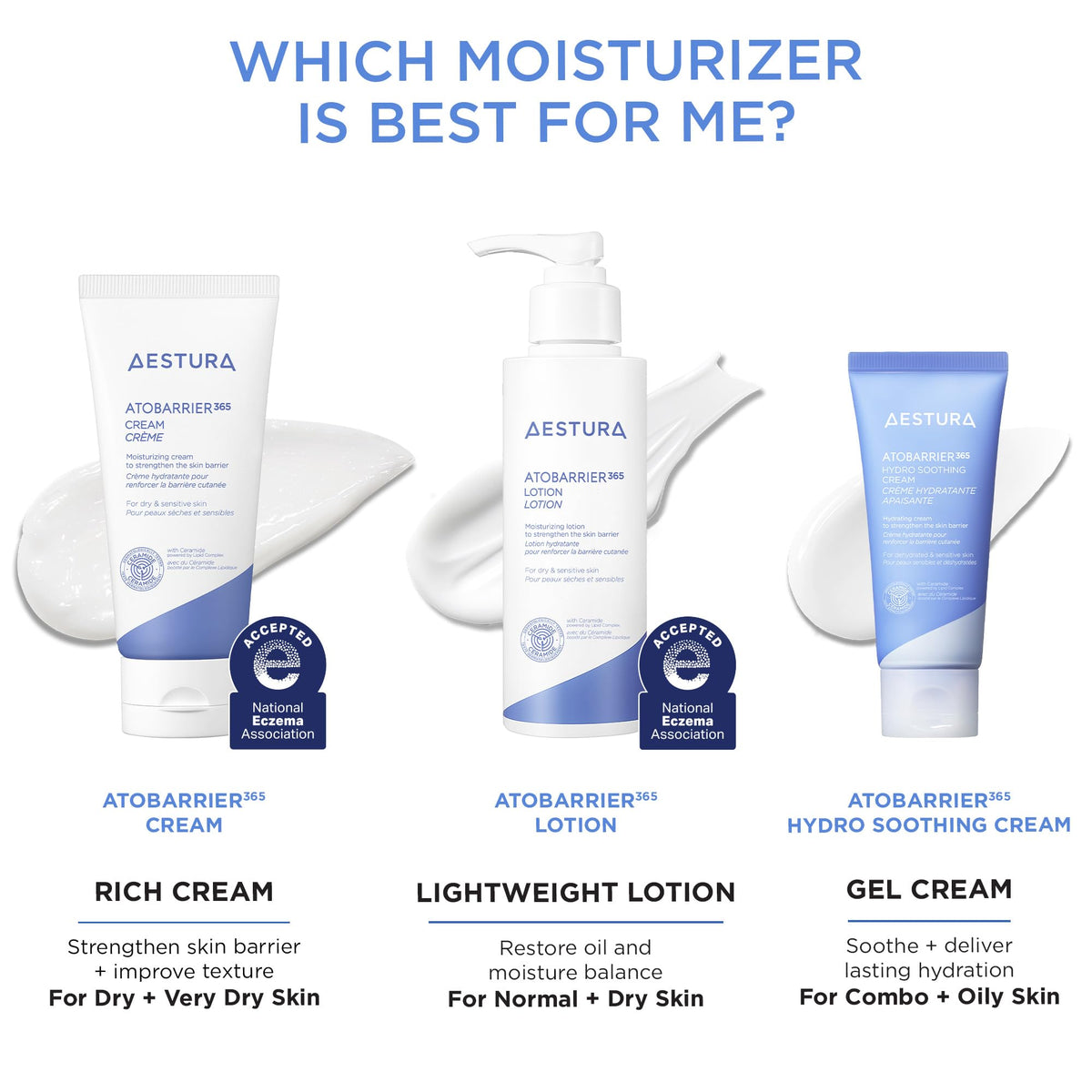 AESTURA ATOBARRIER365 Cream with Ceramides, Korean Face Moisturizer for Barrier Repair - 120H lasting Hydration, Ceramide Capsules