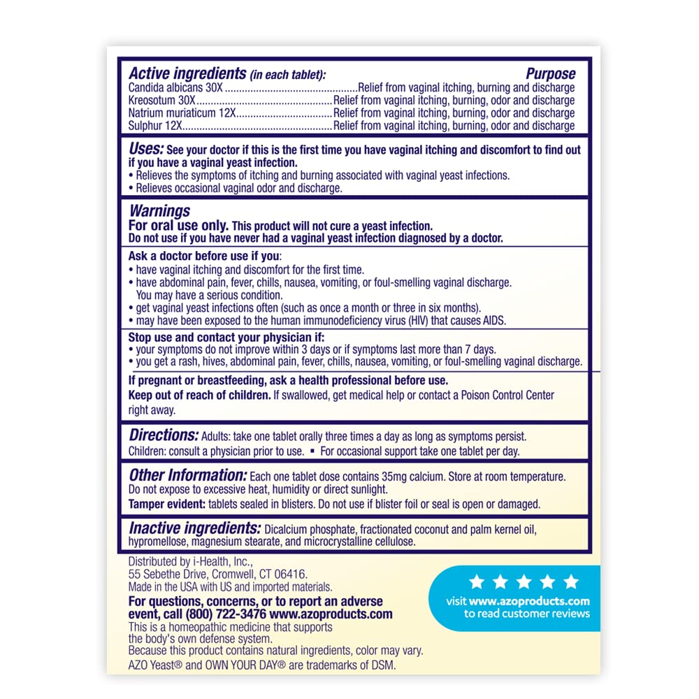 AZO Bladder Control with Go-Less & Weight Management Dietary Supplement & Yeast Plus Dual Relief