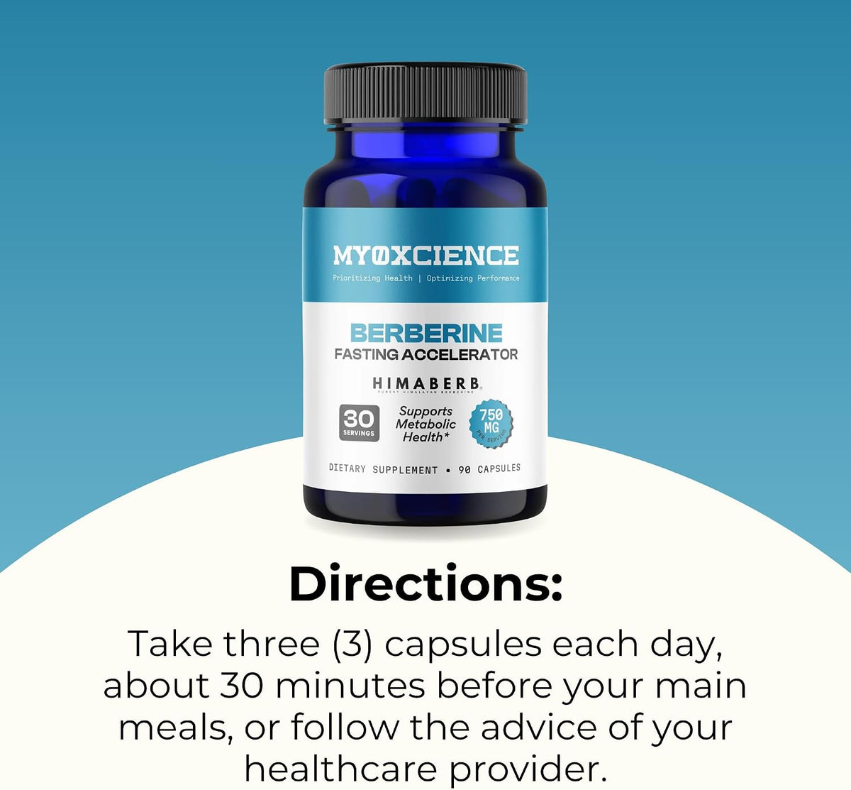 MYOXCIENCE Berberine Fasting Accelerator - Himaberb Berberine HCL with ALA (Alpha Lipoic Acid) and Biotin (90 Capsules)