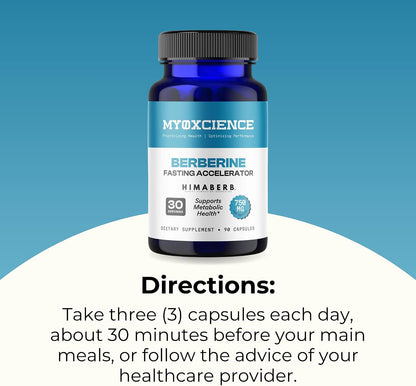 MYOXCIENCE Berberine Fasting Accelerator - Himaberb Berberine HCL with ALA (Alpha Lipoic Acid) and Biotin (90 Capsules)