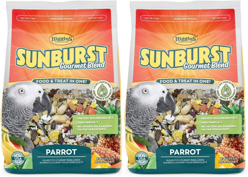 Higgins Sunburst Gourmet Blend Parrot Food 3 lbs - Pack of 2
