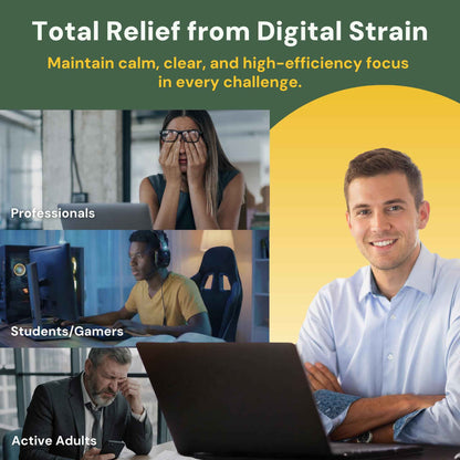 LYTTON EyeQ Duo Digital Eye & Focus Support - Patented Anthochlorogin for Brain-Eye Connection, Promotes Ocular Vitality - Rapid Visual Comfort & Natural Formula for Screen Users, 60 Softgels