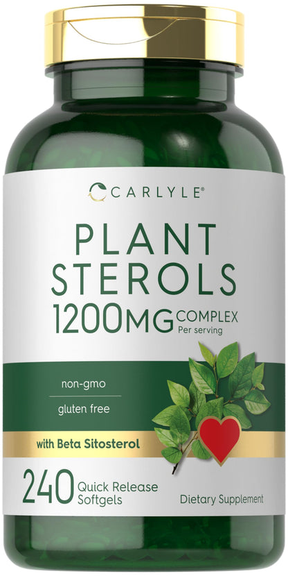 Carlyle Plant Sterols Supplement 1200 mg - 240 Softgels - with Beta Sitosterol - Non-GMO & Gluten Free