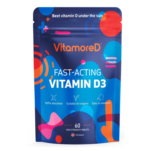 VitamoreD Vitamin D Calcifediol 10 mcg - Easy Swallow Tablets - Two-A-Day - 30 Day Supply - 60 Tablets