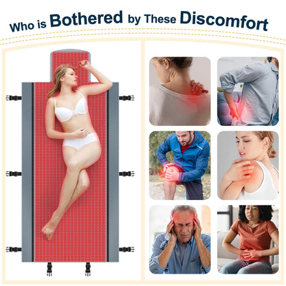Red Light Therapy for Body - Full Body Red Light Therapy Mat, 71.0x33.33in, 2570Pcs
