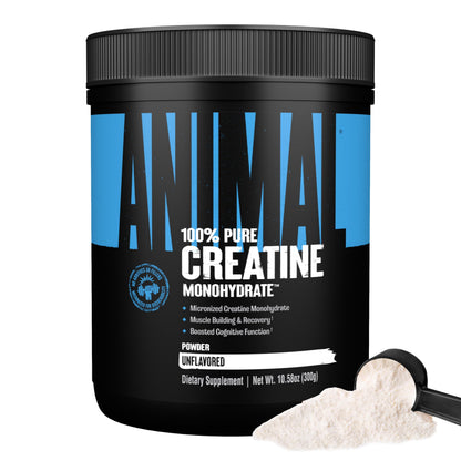 Animal Creatine Monohydrate Powder - Micronized for Muscle Recovery, Cellular Energy, and Daily Wellness - for Men and Women