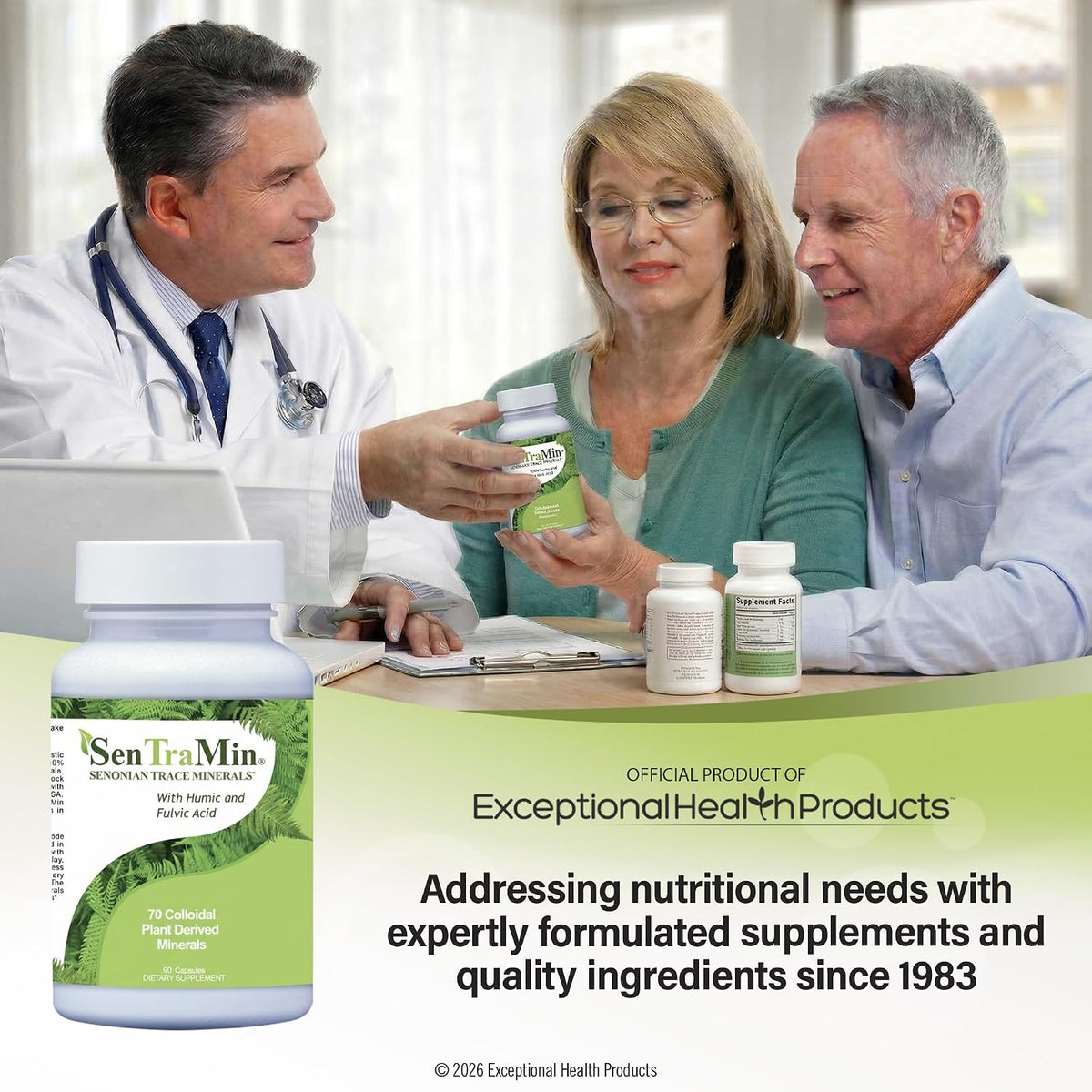 Plant Based Mineral Complex, 90 Vegetable Capsules - Daily Wellness, Energy & Immune Support with70 Plant Sourced Colloidal Trace Minerals with Antioxidants, Enzymes & More