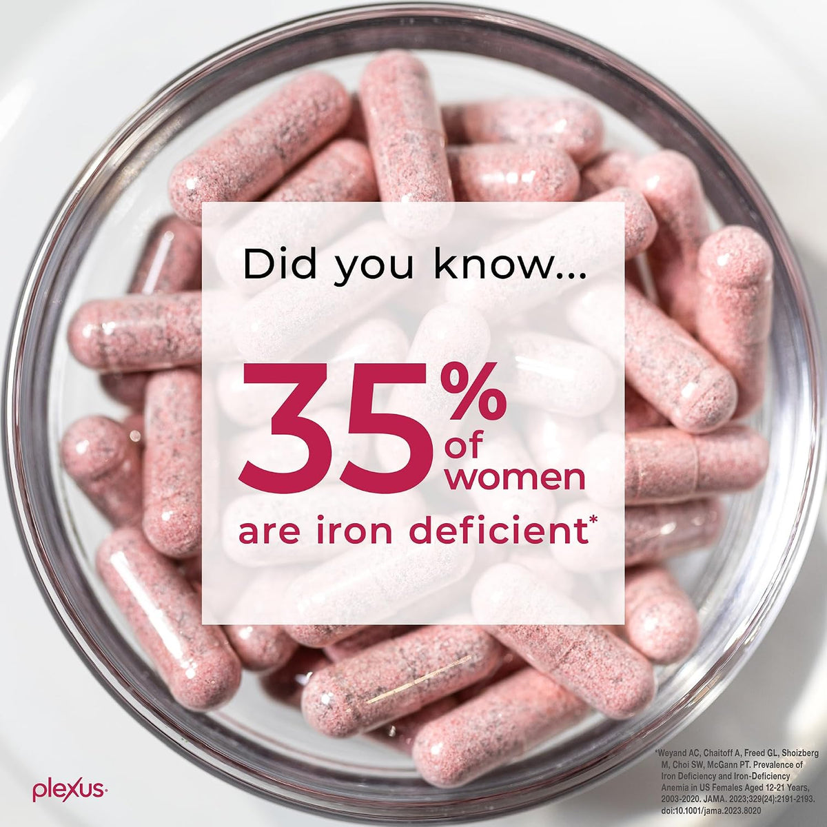 Plexus IronWoman - Women's iron supplement with precision probiotic - gentle delivery and easy absorption