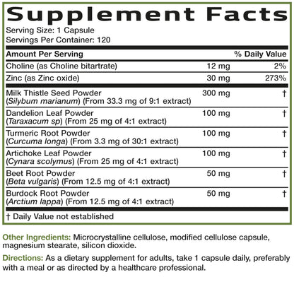 Bronson Liver Detox Advanced Detox & Cleansing Formula 60 Capsules - Liver Health Support with Milk Thistle, Dandelion Extract, Turmeric, Artichoke Leaf & Beet Root, Non-GMO, Soy-Free