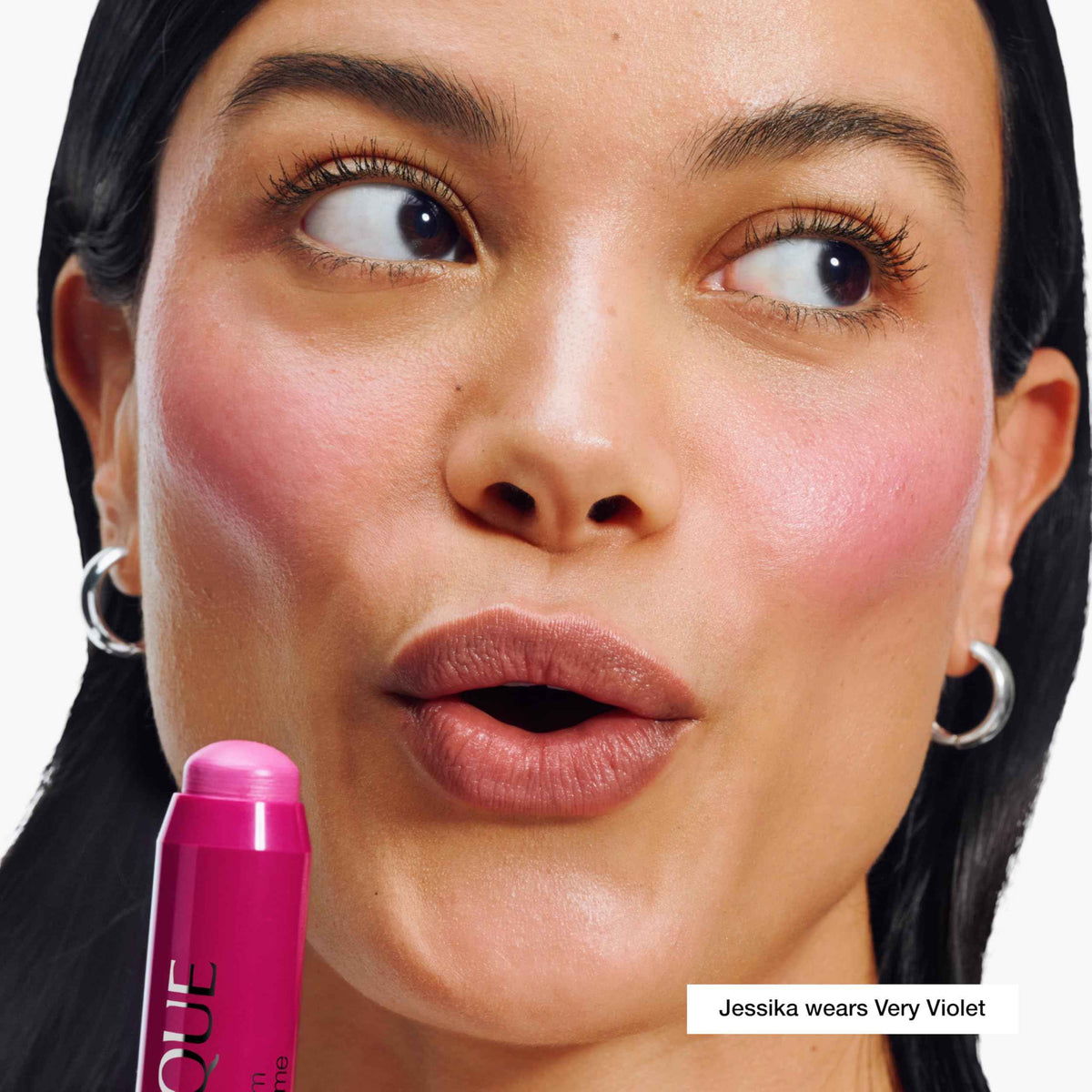 Clinique Chubby Cream Blush Stick Cheek Colour Balm - Blush For Cheeks - Long Lasting + Buildable - Create A Healthy Looking Glow - Perfect For Travel, Very Violet