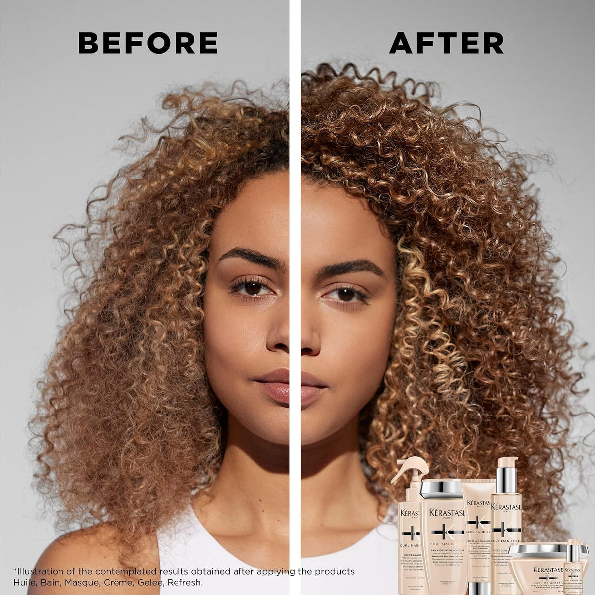 Kérastase Curl Manifesto Crème de Jour - Enhances Curls, 5.07 Fl Oz