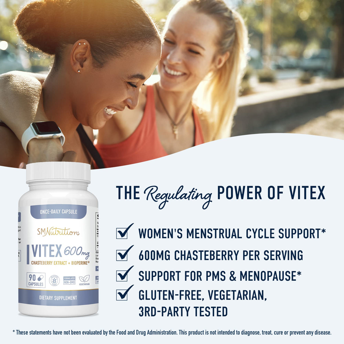 Vitex Chasteberry Supplement 600mg - Agnus Castus for Women's Hormone Balance, Menopause