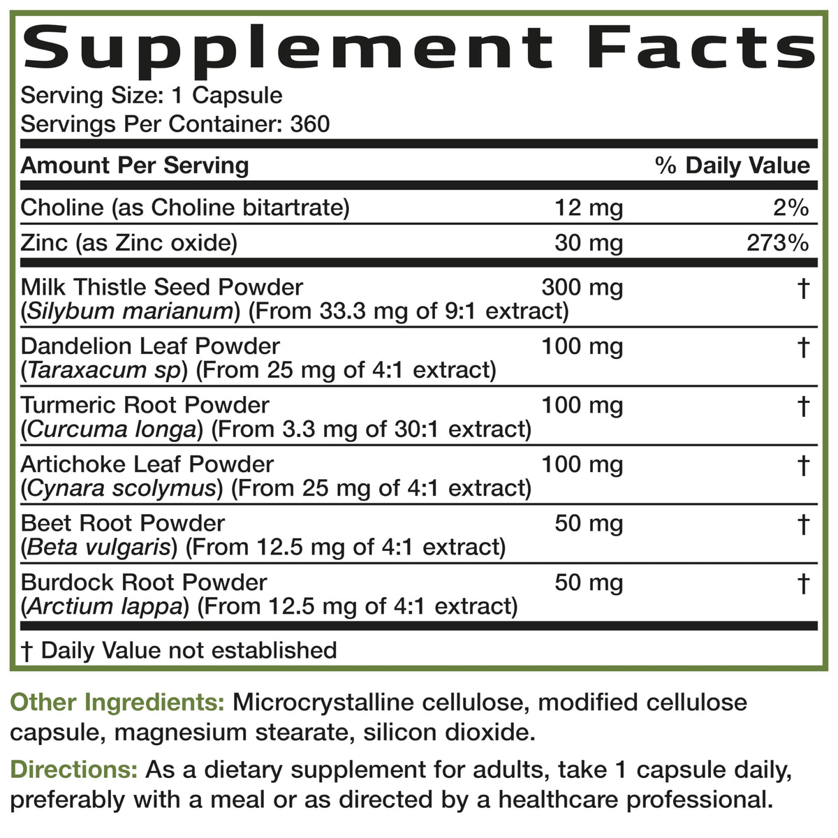 Bronson Liver Detox Advanced Detox & Cleansing Formula 60 Capsules - Liver Health Support with Milk Thistle, Dandelion Extract, Turmeric, Artichoke Leaf & Beet Root, Non-GMO, Soy-Free