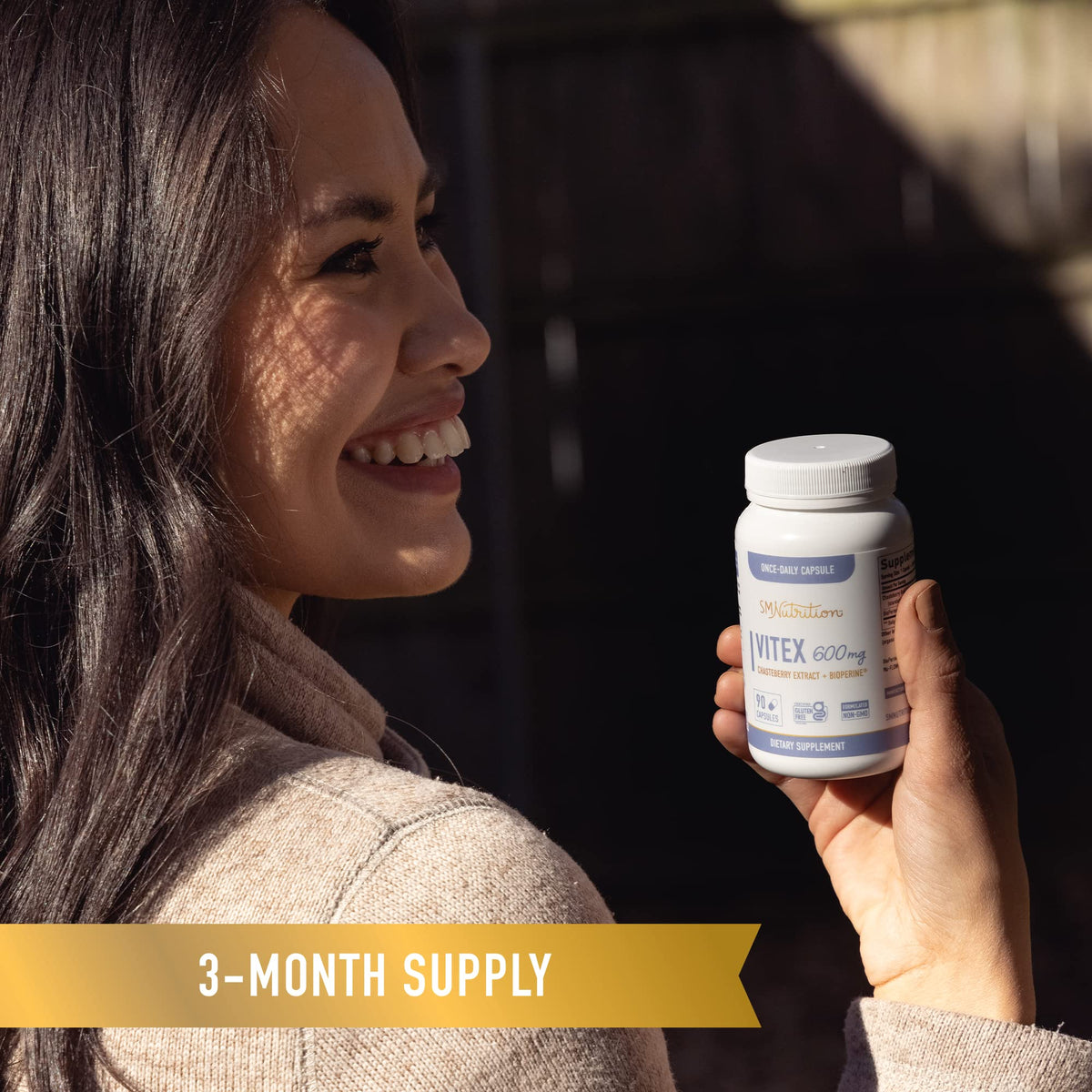 Vitex Chasteberry Supplement 600mg - Agnus Castus for Women's Hormone Balance, Menopause
