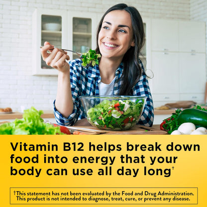 Nature Made Vitamin B12 1000 mcg Softgels – Energy Metabolism Support, 90 Count