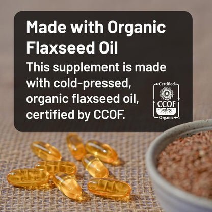 NatureWise Flaxseed Oil 1,242 mg, Fish Free Omega 3 6 9 with 720mg ALA, Dietary Supplement for Heart Health Support - Organic, Cold Pressed