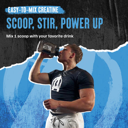 Animal Creatine Monohydrate Powder - Micronized for Muscle Recovery, Cellular Energy, and Daily Wellness - for Men and Women