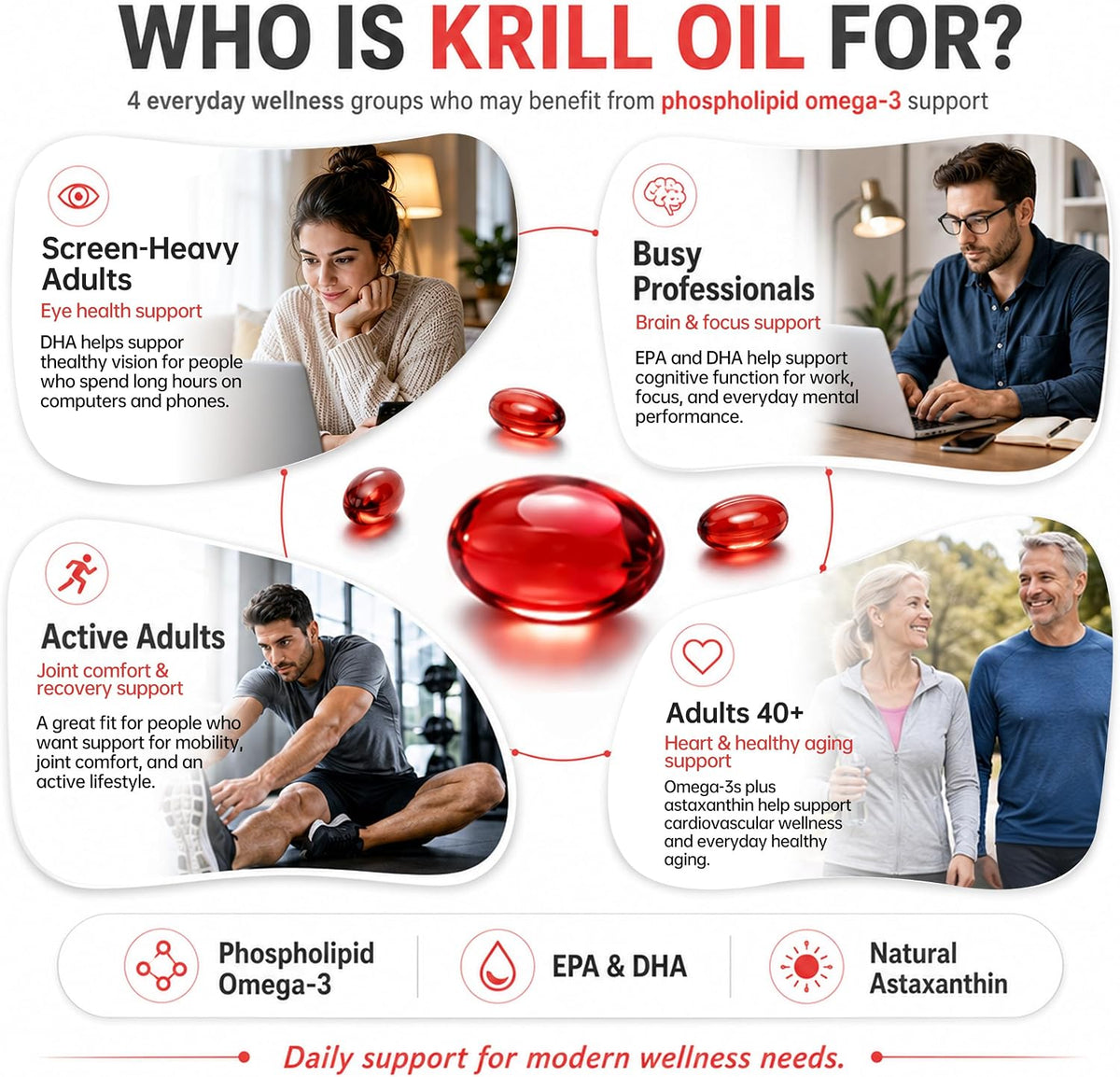 N29 Antarctic Krill Oil 500mg,60 softgels,Omega 3 Supplements with EPA,DHA - Astaxanthin,Phospholipid for Heart Brain Joint Skin Support,No Fishy Burps,Non-GMO, Gluten-Free