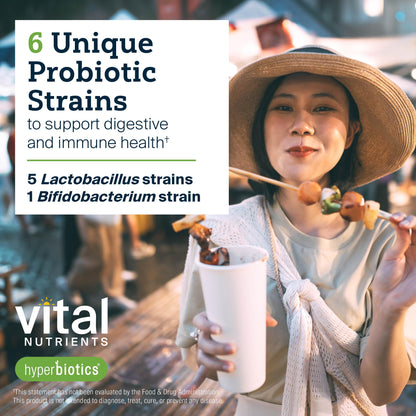 Hyperbiotics Vital Nutrients Pro Men Probiotics - Vegan Advanced Probiotics for Men - Clinically Studied for Prostate Health, Digestive Balance and Gut Health - Gluten, Dairy, Soy Free - 60 Tablets