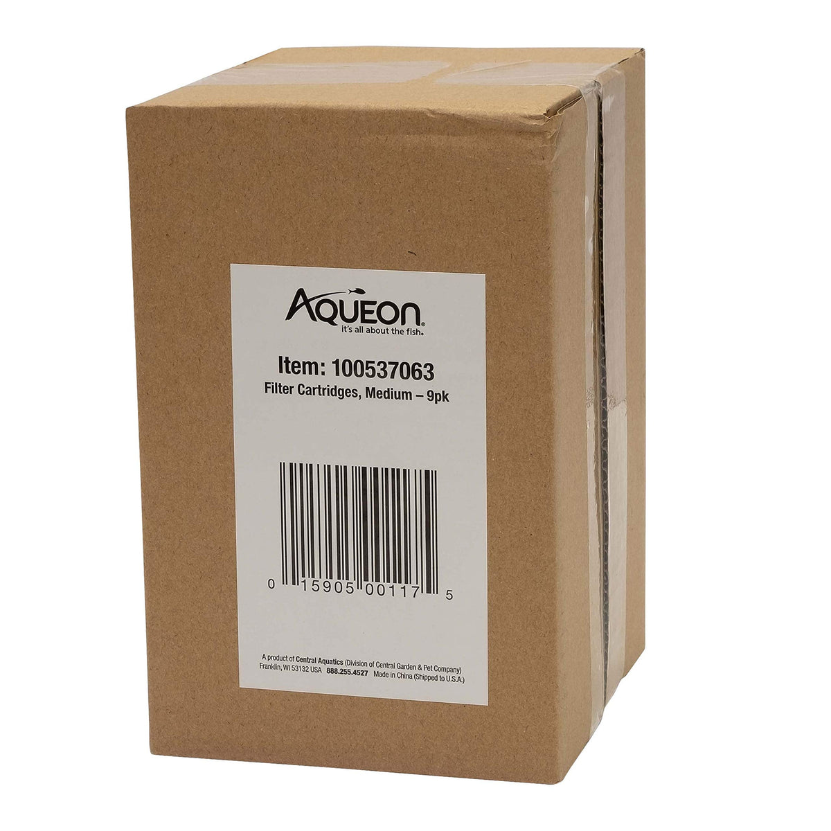 Aqueon Replacement Filter Cartridges Medium, Filter Cartridge, 6-Pack - Fish tank filter cartridge, dual-sided dense-floss with activated carbon, fits QuietFlow size 10 filters