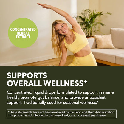 Organic Oil of Oregano Drops, 200 Servings, 1 Fl Oz High Strength Carvacrol - Oregano Oil Liquid Drops for Daily and Seasonal Immune Support, 6 Month Supply, Alcohol Free, Non-GMO, USDA Certified, Vegan