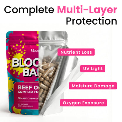 Beef Organ Supplement for Women - Grass Fed Liver, Uterus, Ovary, Heart, Kidney - 30+ Nutrients to Support Hormone Balance, Cycle Health, Energy, Immunity