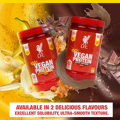 LFC Vegan Protein Powder Banana Caramel Flavour 680g 100% Vegan Protein Powder 21g High Protein