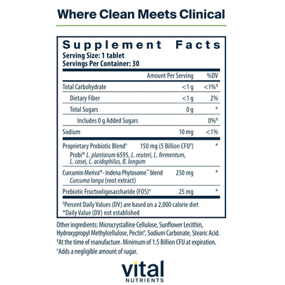 Hyperbiotics Vital Nutrients Pro Men Probiotics - Vegan Advanced Probiotics for Men - Clinically Studied for Prostate Health, Digestive Balance and Gut Health - Gluten, Dairy, Soy Free - 60 Tablets