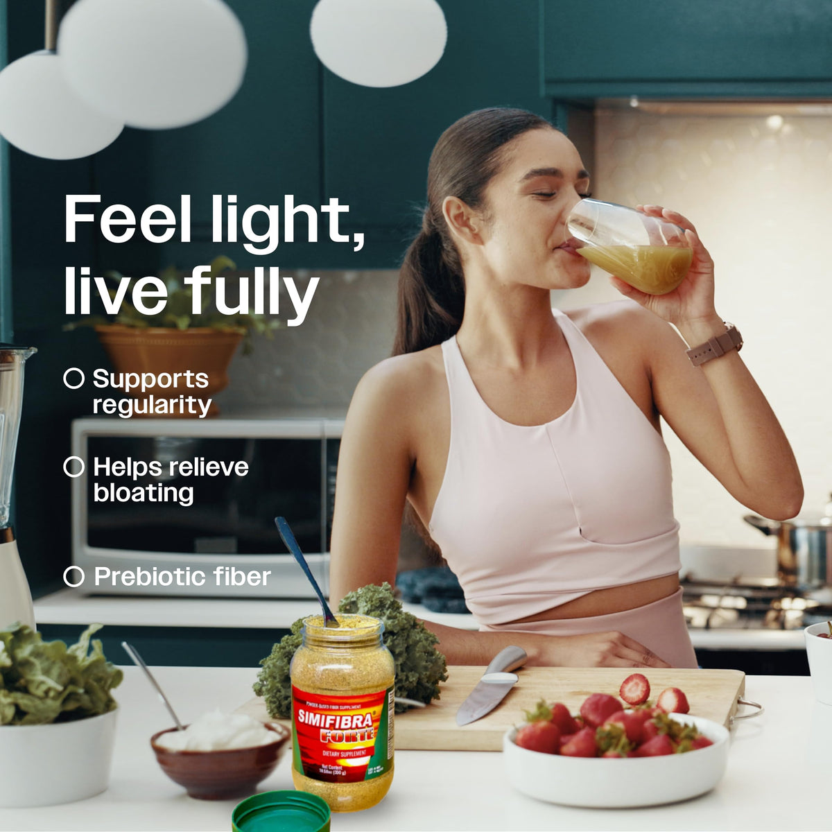 Simifibra Forte MX Dietary Fiber Supplement Powder 300g - Supports Digestive Health and Weight Management - Suplemento de Fibra Dietética en Polvo, 300g