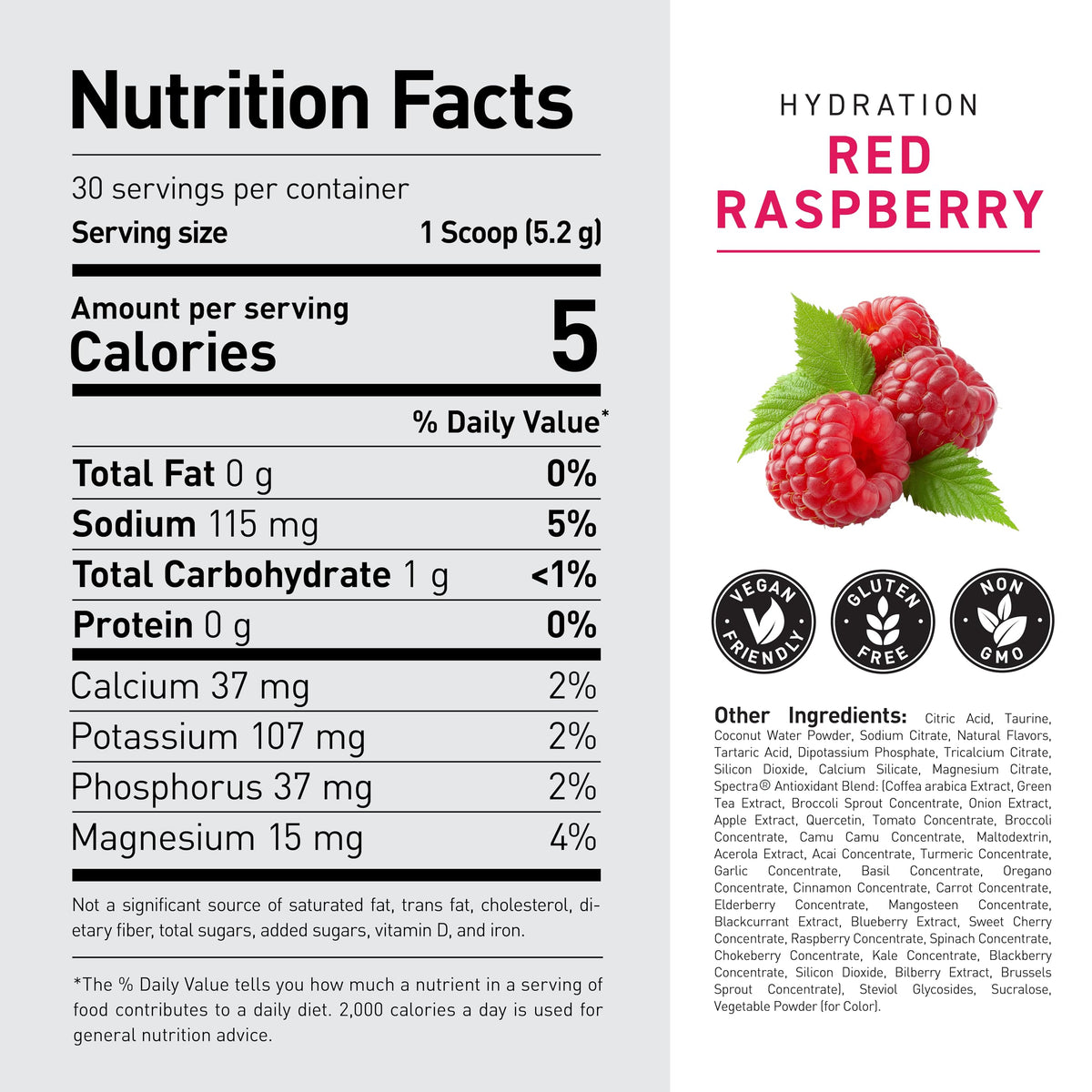 Kaged Sugar Free Hydration - 5 Key Electrolytes - Coconut Water - Tastes Amazing - 60 Servings