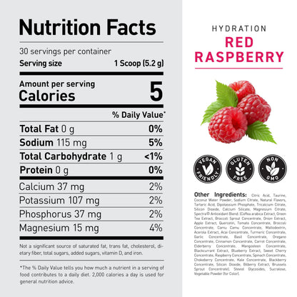Kaged Sugar Free Hydration - 5 Key Electrolytes - Coconut Water - Tastes Amazing - 60 Servings