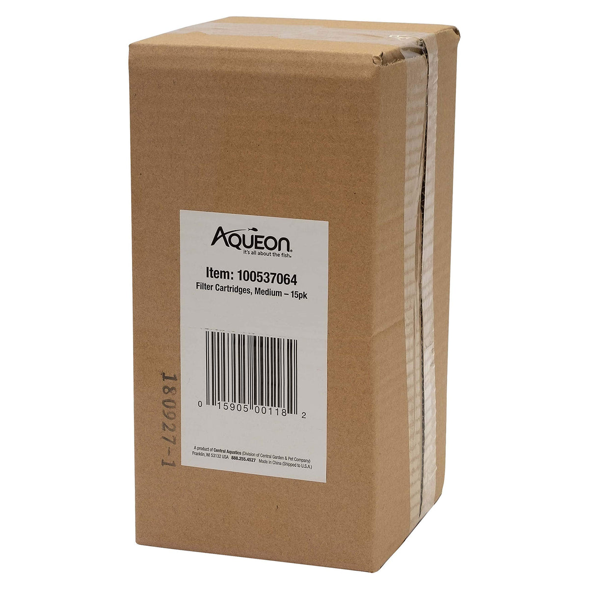 Aqueon Replacement Filter Cartridges Medium, Filter Cartridge, 6-Pack - Fish tank filter cartridge, dual-sided dense-floss with activated carbon, fits QuietFlow size 10 filters