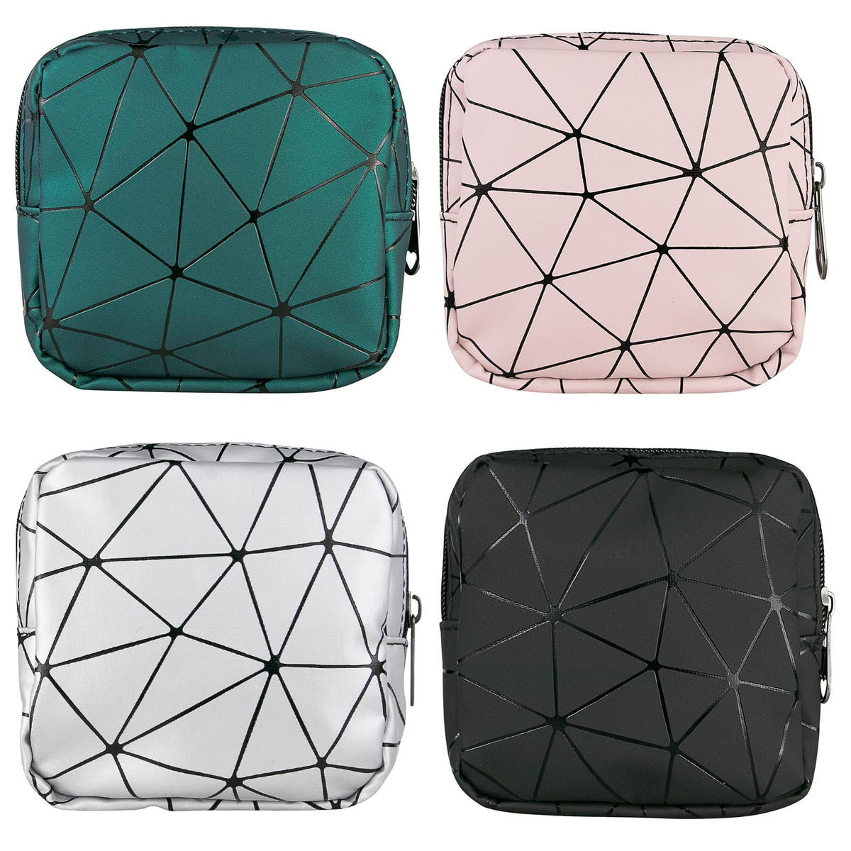 Sanitary Napkin Storage Bags 4PCS Menstrual Cup Pouches Nursing Pad Holder Tampon Bags